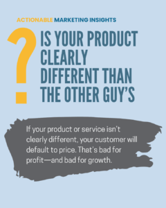 graphic about product differentiation