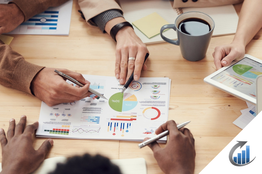 marketing team at work